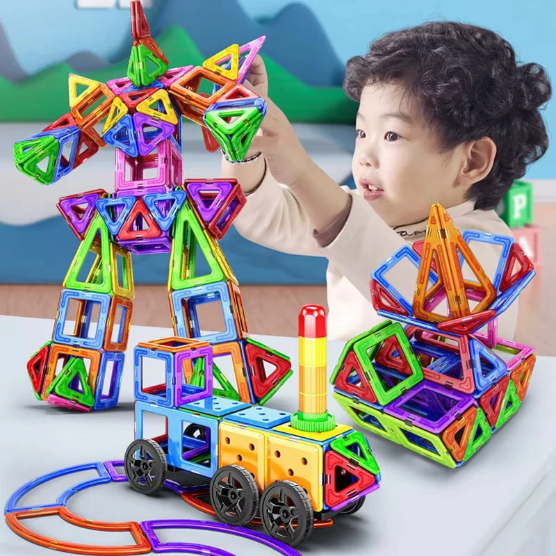 Magnetic Building Blocks 30-168PCS Magnet Tiles Magnetic Building Blocks Toys STEM Educational Constructor Set Toys for Learning Birthday Christmas Gifts magnetic building blocks,magnetic assembly toy