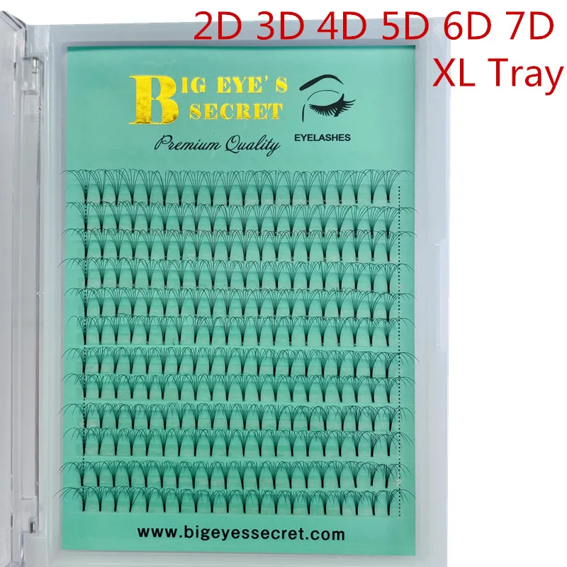 

Big Eye's Secret 7D/8D/9D Pre Made Volume Fans 240 Volume Lashes Individual Eyelashes Premade Volume Fans Eyelashes Extension