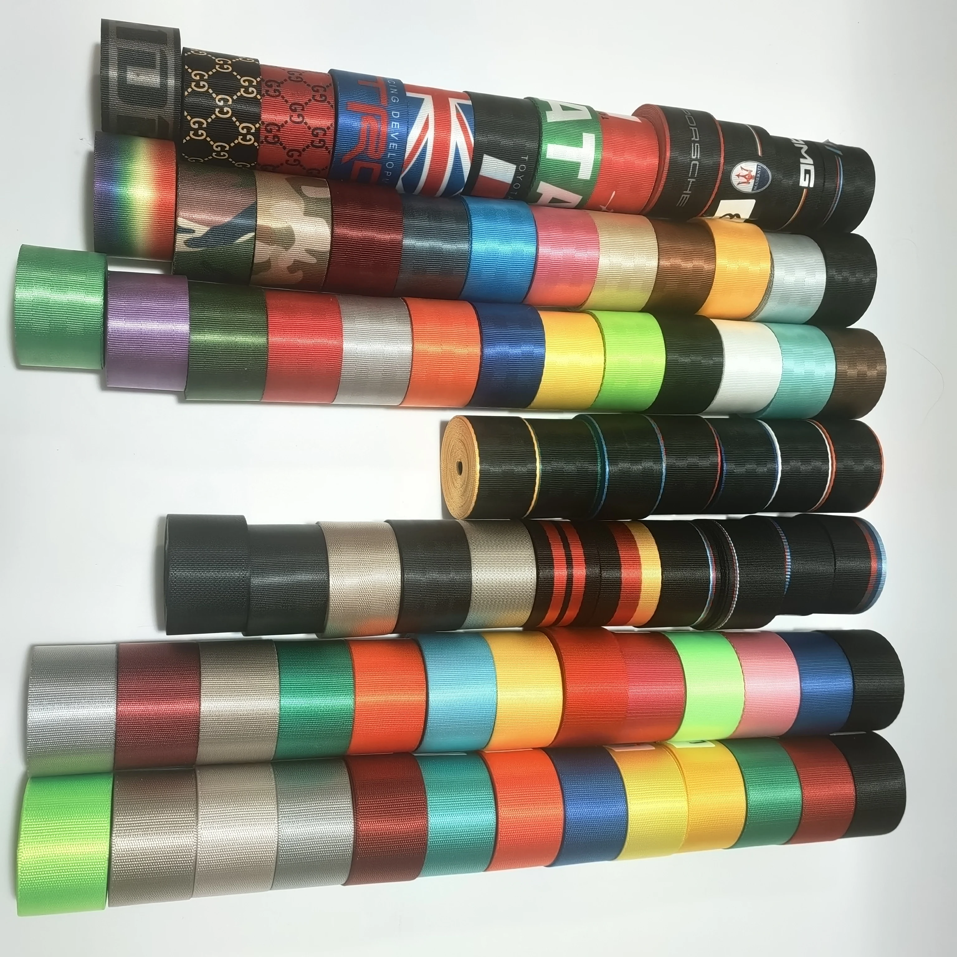 Seat Belt Webbing Seat Belts 3.6M/roll Car Modified Seat Belt Webbing Car High-Strength polyester Seat Safety Belts Accessories