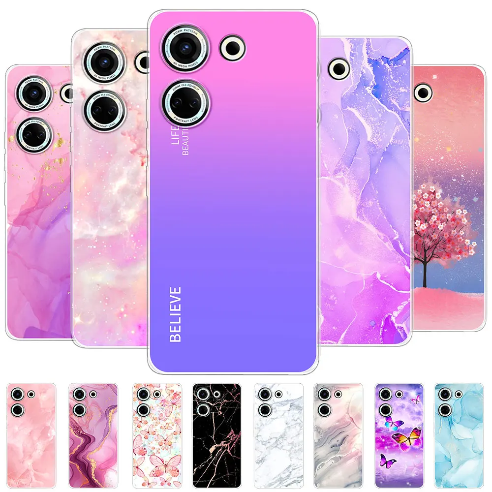 Per Tecno Camon 20 Pro Custodia Per Tecno Camon 20 19 18 Silicone Trasparente Soft Tpu Coque Per Tecno Camon 19 Neo 19 Pro 18P Funda