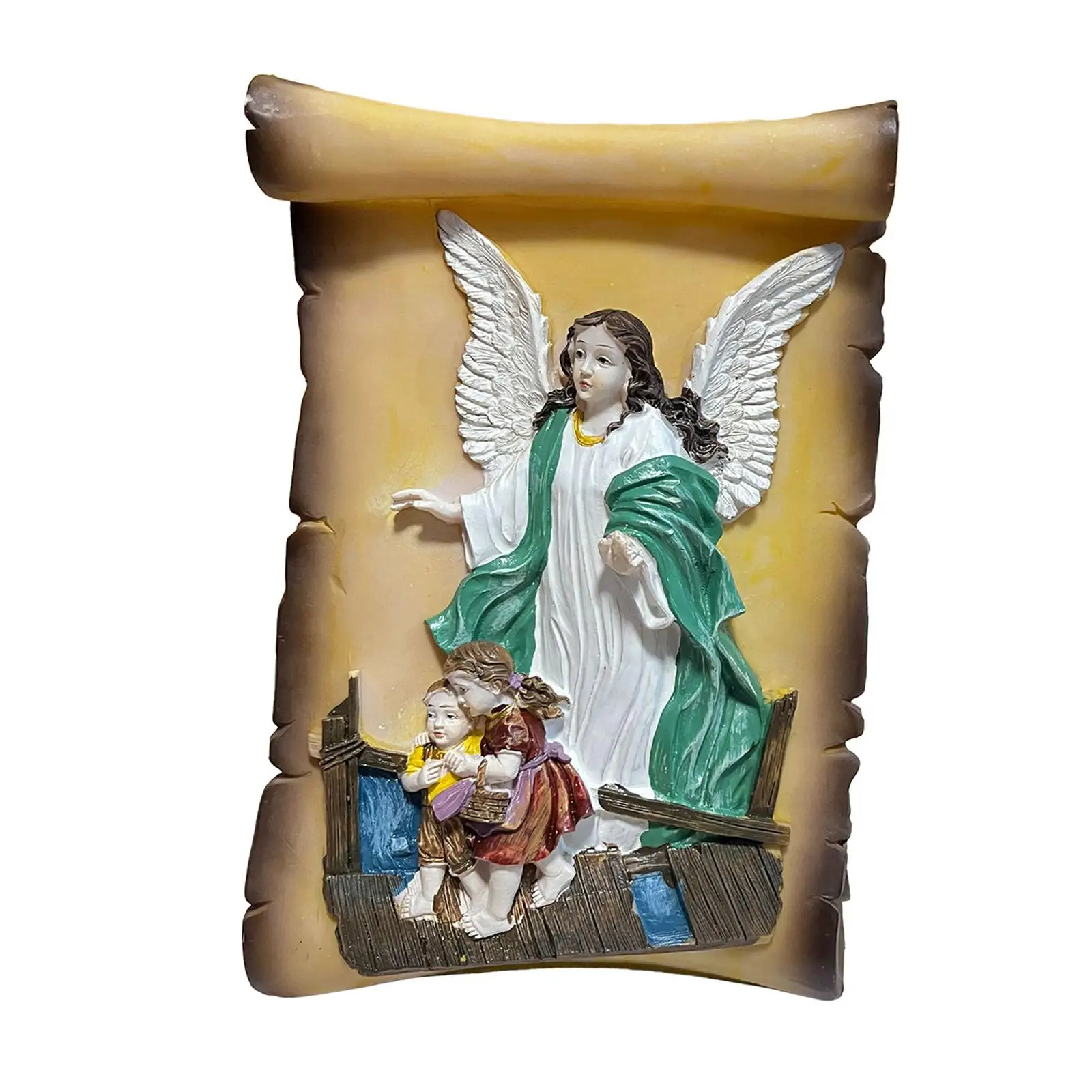 Angel Resin Figurine Ornament Garden Statuary Gift Table Centerpieces Religious for Christmas Office Centerpiece Indoor Festival