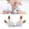 1 Pair Baby Thumb Sucking Stop Finger Guard Silicone Breathable Holes 2 Fingers Protector Blue Stop Thumb Sucking Finger Guard 1