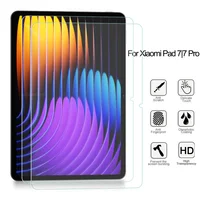 2 Pieces Hard Scratch Proof Film HD Tempered Glass Screen Protector For Xiaomi Pad 7 Clear Protective Cover For Xiaomi Pad 7 Pro 1
