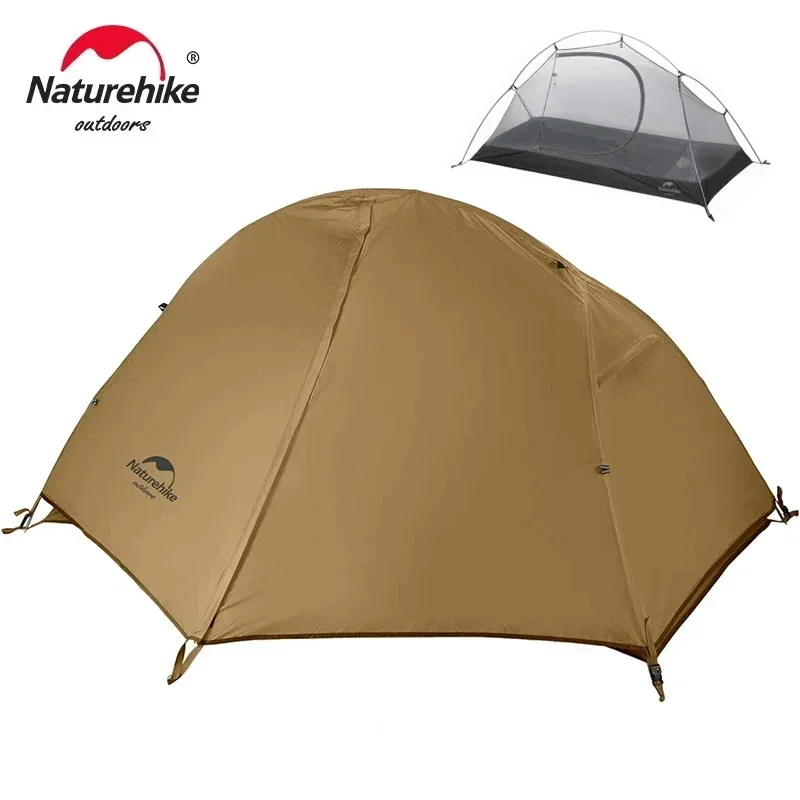 Camping Tent Portable Tent Survival Tent Naturehike Cycling Tent 1 Person Ultralight Backpacking Tent Double Layer Fishing Beach Outdoor Travel Hiking Camping