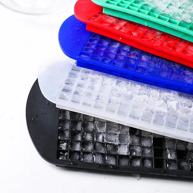 TopAufell Silicone 3Pcs Mini Ice Cube Trays 160 Grids Square Ice Cube Molds  Mini Ice Cube