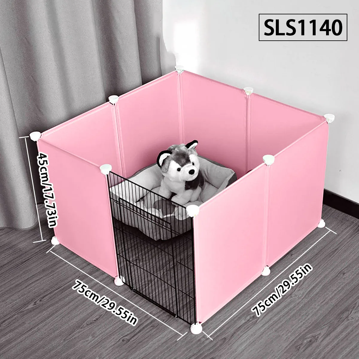 Cat high fence anti-jump guardrail pet fence ventilator home Chinchilla cage isolation baffle free combination