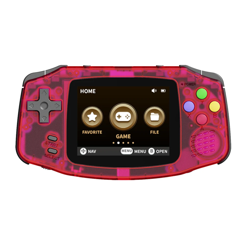 POWKIDDY A30 Handheld Game Console 2.8 Inch IPS HD Screen 1200mA 16GB Built -In 5000 Games Supports Adding ROM Children's Gifts 