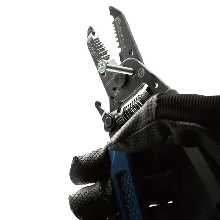VESSEL Muti-Purpose Wire Stripper with Manual Thread Cutter for Solid Wire Stranded Sire Japan Hand Tools No.3500E Series Electr 4