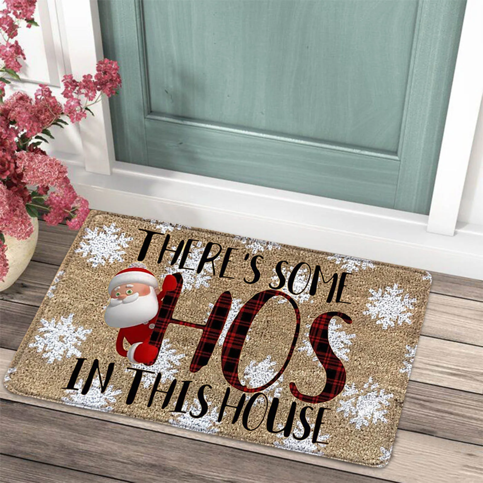 

Home New Cartoon Christmas Letters Door Mat Kitchen Mat Bedroom Living Room Carpet Floor Mat