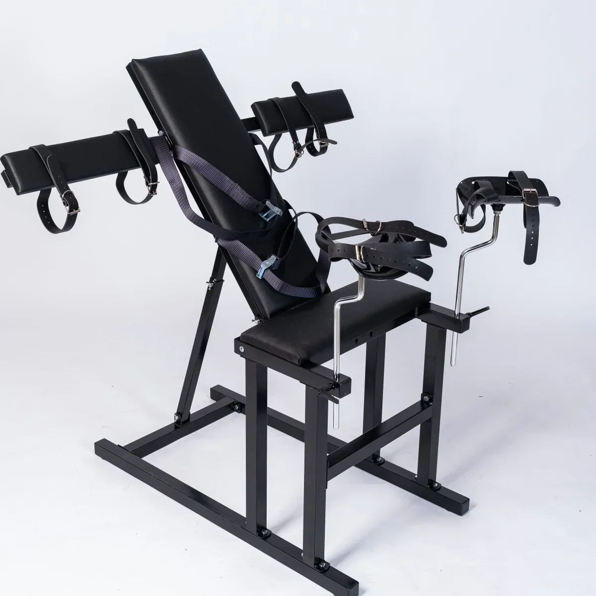 BDSM Couples Sex Fun Acacia Chair Room Fun Gun Machine Chair Sex Furniture Masturbation Toys Props Restraint Leg Splitter