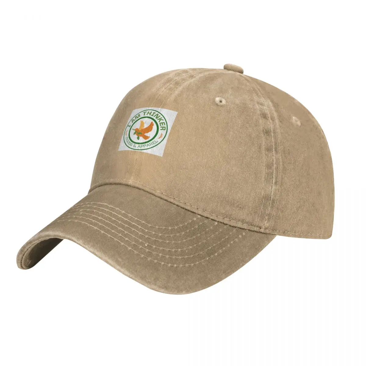 

I AM THINKER LOGO Cowboy Hat Ball Cap hiking hat Sunscreen Women Hat Men'S