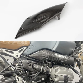 For BMW R NINE T 2016-2020 RNINET Carbon Fiber Rear Muffler Exhaust Pipe Cover Side fairing Heat Shield Cover Protection R 9T