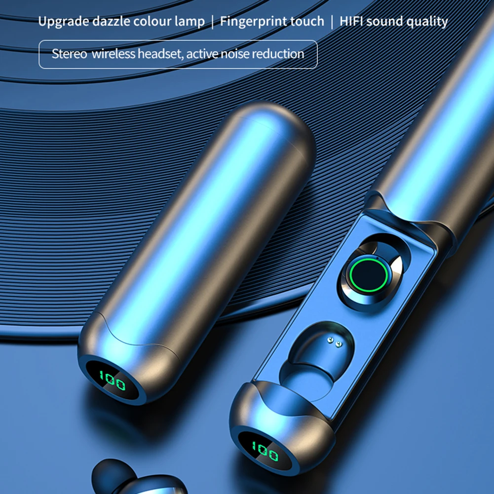 

Bluetooth-compatible Earphones Touch Control Wireless Headset Noise Cancelling Headsets With Microphone Stereo Headphones