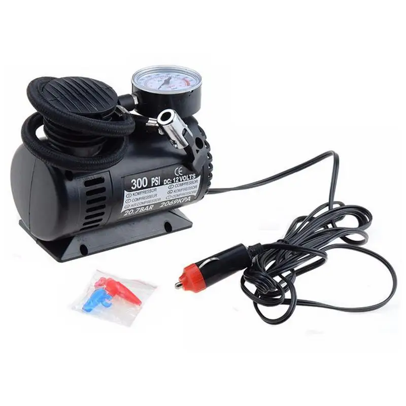 

Portable Air Compressor Auto Air Pump Auto 300psi 12v Mini Air Compressor Car Electric Inflator For Bicycle Tires Ball Safety