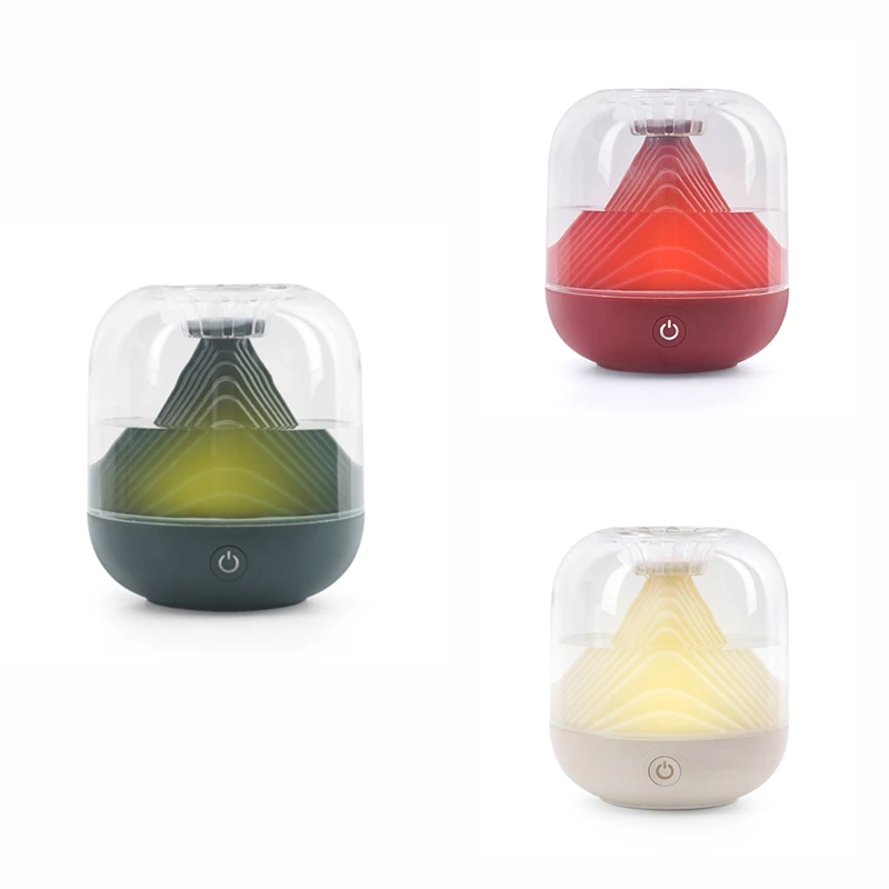 

Air Humidifier Double Spray Nozzle Diffuser Portable Output Nebulizing Night Light For Home Green