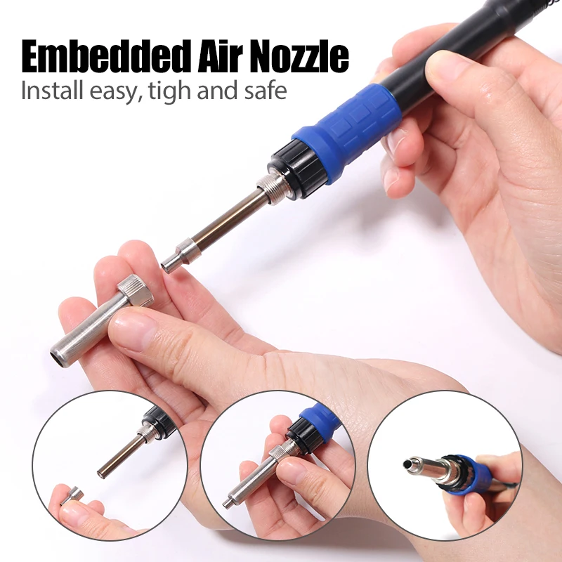WEP 8509 Micro Hot Air Gun Soldering Station with 1.5mm 4mm Nozzle Temperture Adjustable BGA Rework Station For Phone Repair 3