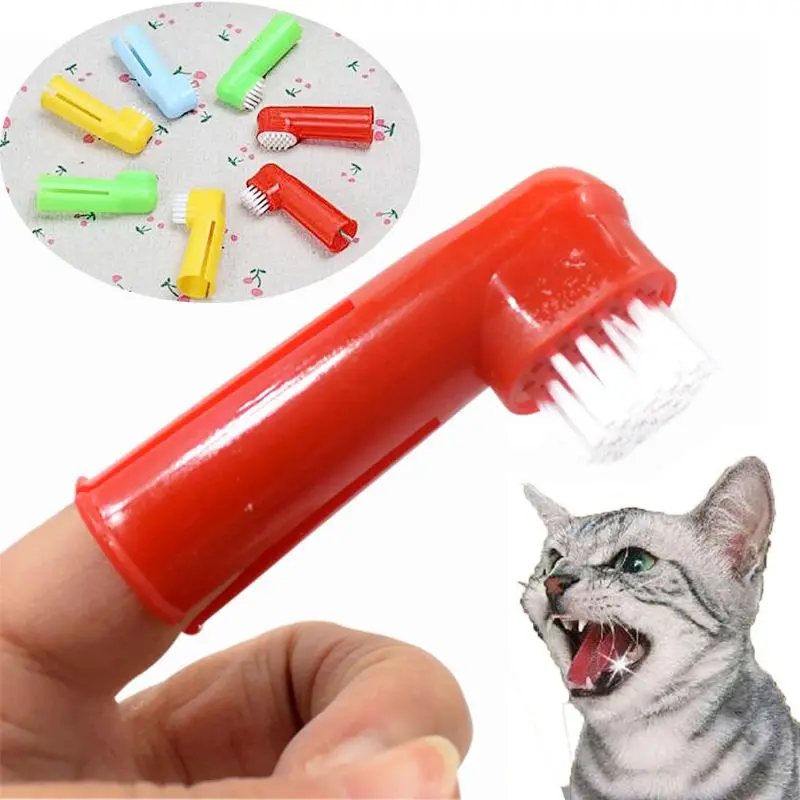 

Pet Dog Toothbrush Deep Cleaing Puppy Finger Toothbrush for Cat Teeth Cleaning Drop shipping
