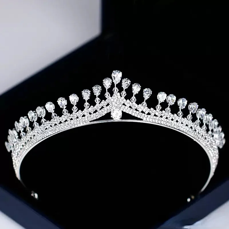 

Sparkly Bling Bling Wedding Bridal Tiara Rhinestone Head Pieces Crystal Bridal Headbands Hair Accessories Evening Bride Dresses