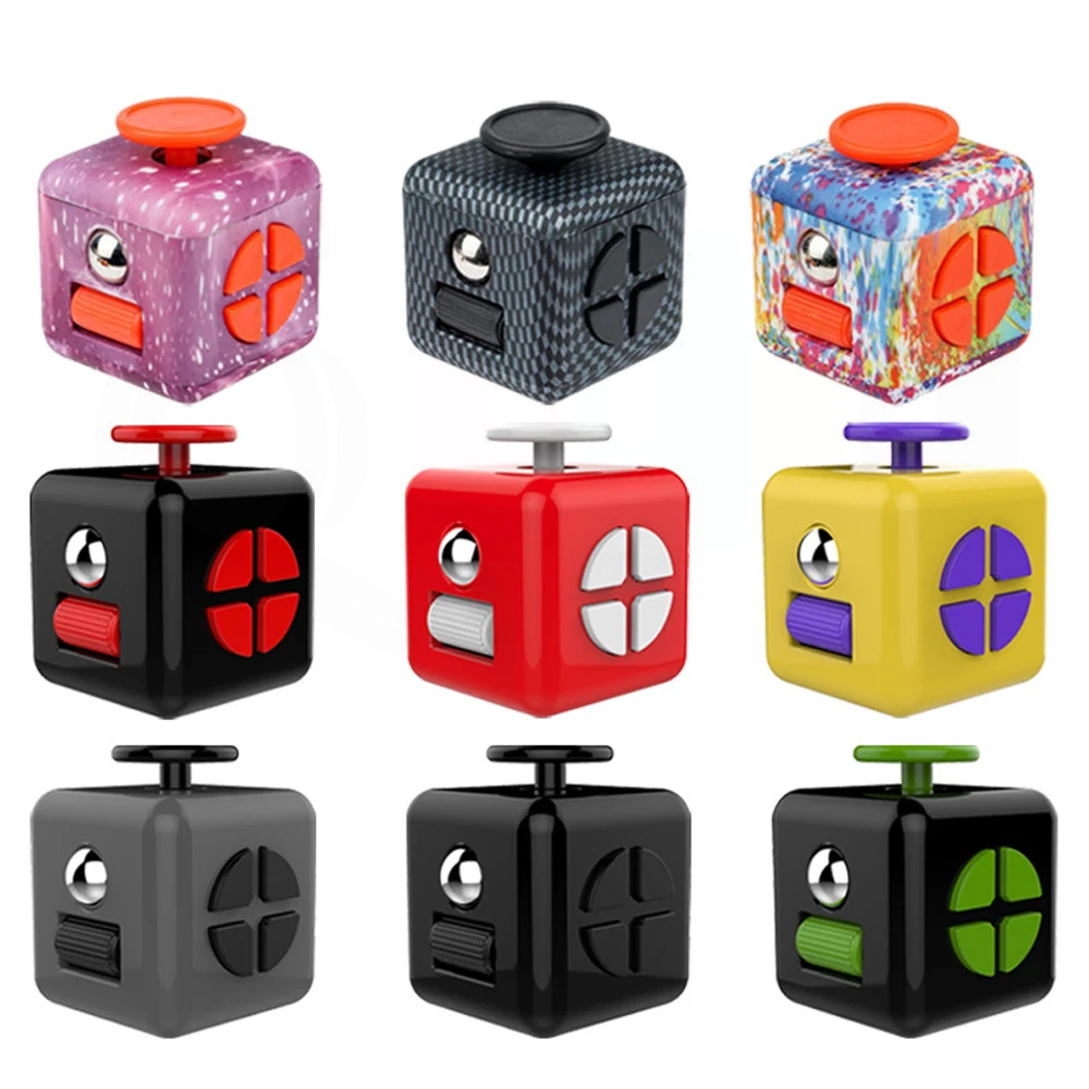 Stress Removal Finger Decompression Edc Clicker Figet Toy Fijet Adult Attention Concentration Deficit Cube ADHD Fidgeting Widget Fidget Toys Anti Stress Toys