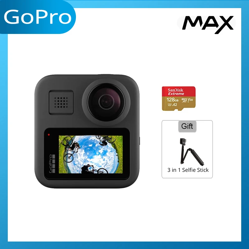 Gopro Max 360 Action Camera With Touch Screen Spherical 5 6k30 Hd Video 16 6mp 360 Photos 1080p Live Streaming Stabilization 360 Video Camera Aliexpress