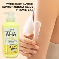 Crème blanchissante pour le corps, acides hydroxy, vitamine C & E, Lotion hydratante éclaircissante, soins pour la peau, élimine les marques d'acné, 500ml 4