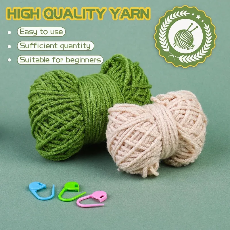 Crochet Kit For Beginners 1/2/3Pcs Leaf Potted Plant Crochet Starter Kit Complete Decoration crochet kit