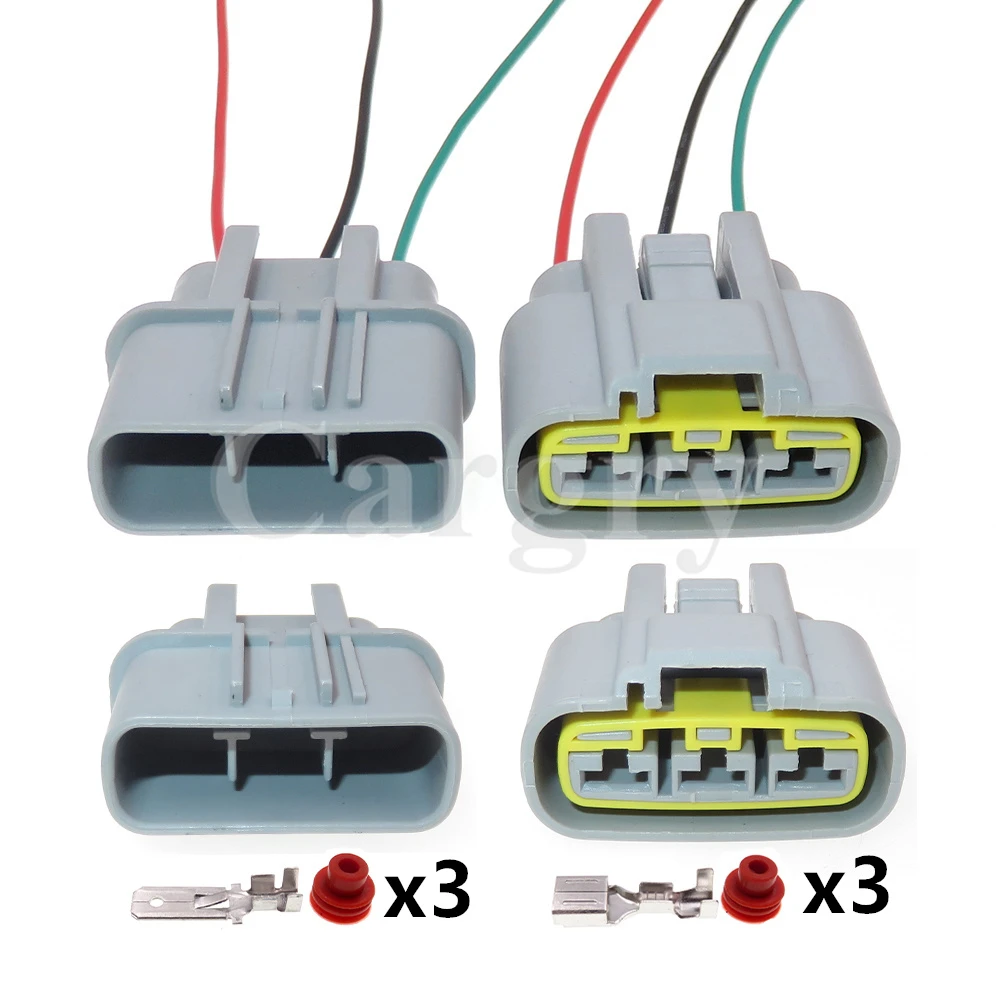 

1 Set 3P QLW-A-3F-B QLW-A-3F-GR Car Starter Fans Wiring Harness Socket Automotive Electronic Fan Plug