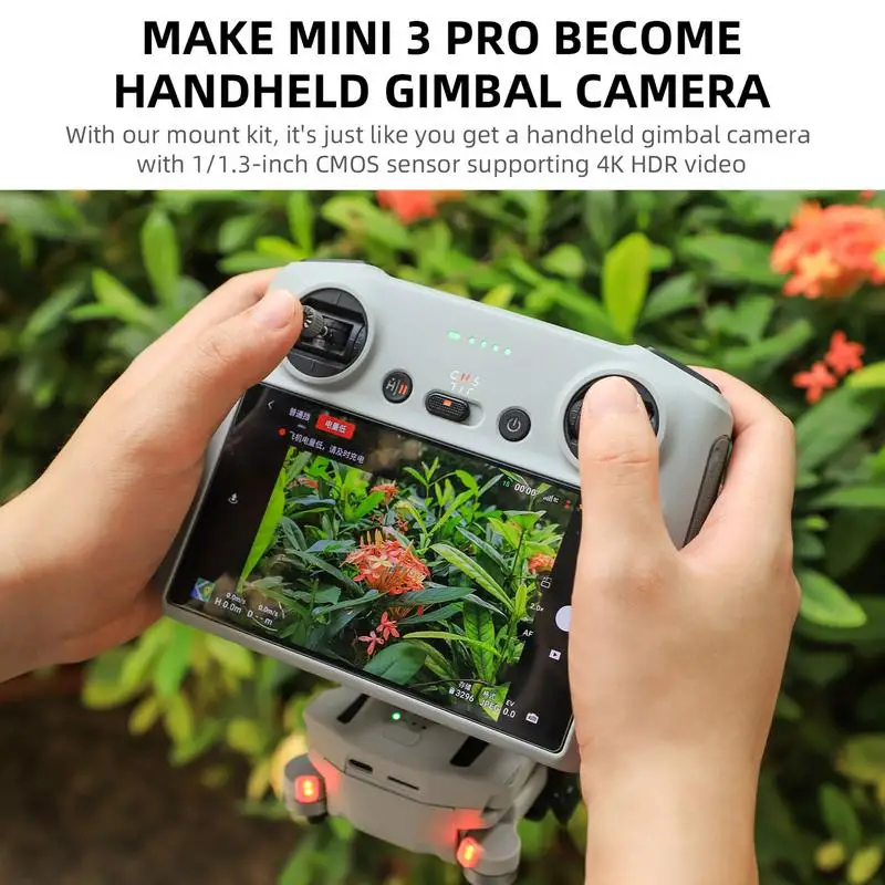 DJI 미니 3 프로용 드론 클립 스탠드 마운트, 핸드헬드 짐벌 카메라 스탠드, 남성용 드론 액세서리, 저속 촬영 마운트