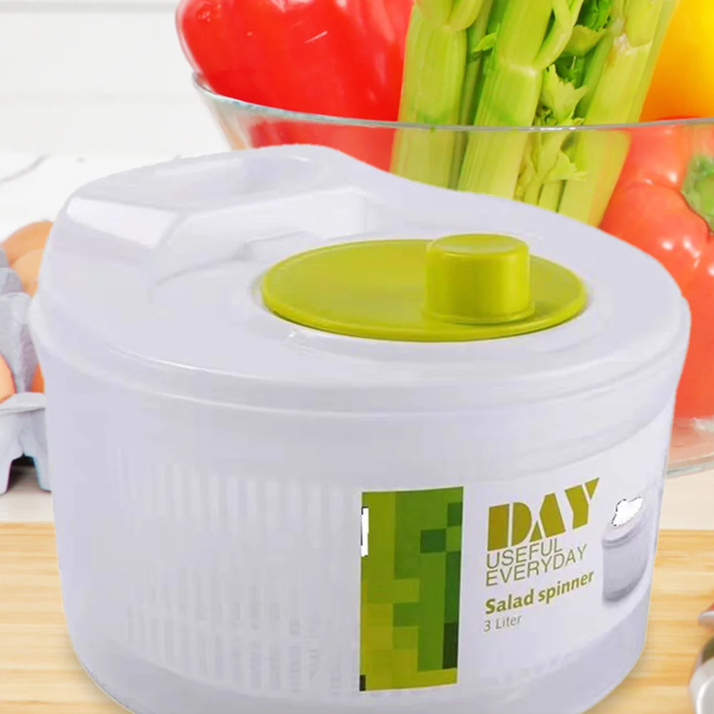 Large Salad Spinner with Quick Dry Design Veggie Dryer Set  Pump Spinner for Washing Cleaning & Drying Greens Vegetables