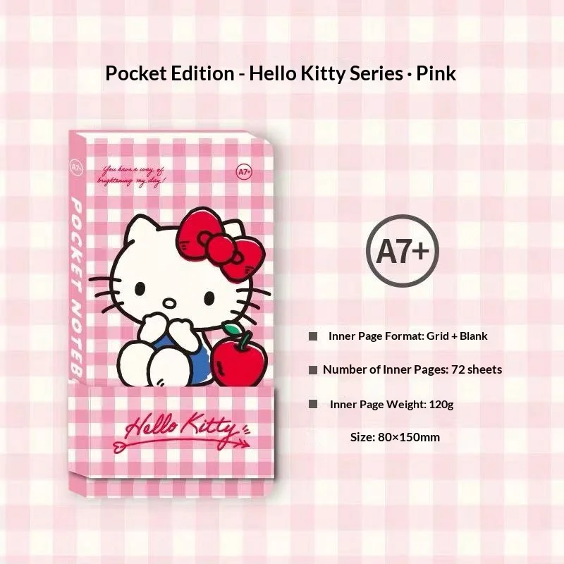 Kinbor Pocket Notebook Planner - A7 Mini Journal with Grid & Blank Pages for Travel, Collecting, and School