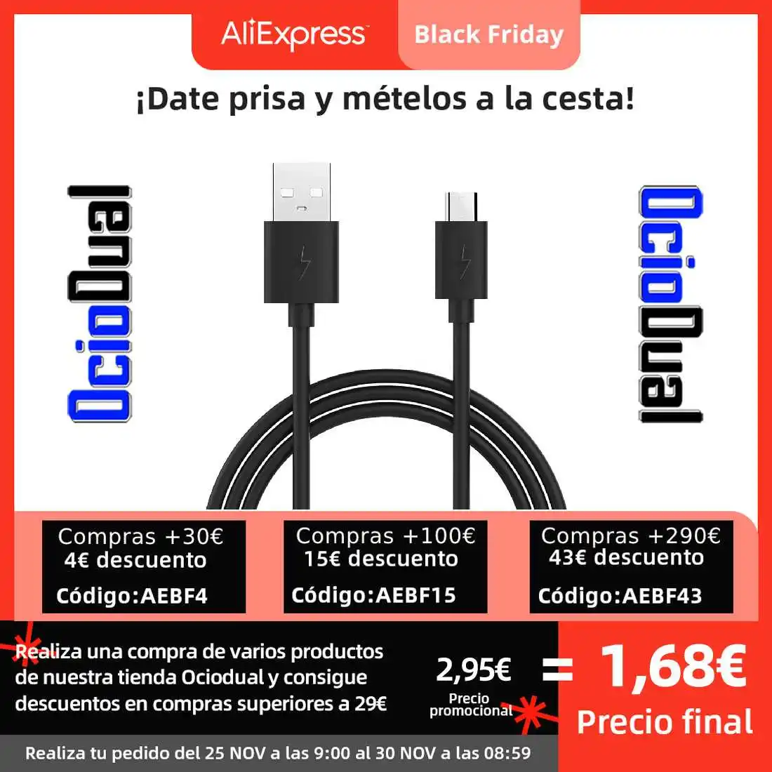 Рельефный Кабель USB 2 0 a Micro 6 мм для смартфона MP4 Nero | Мобильные телефоны и