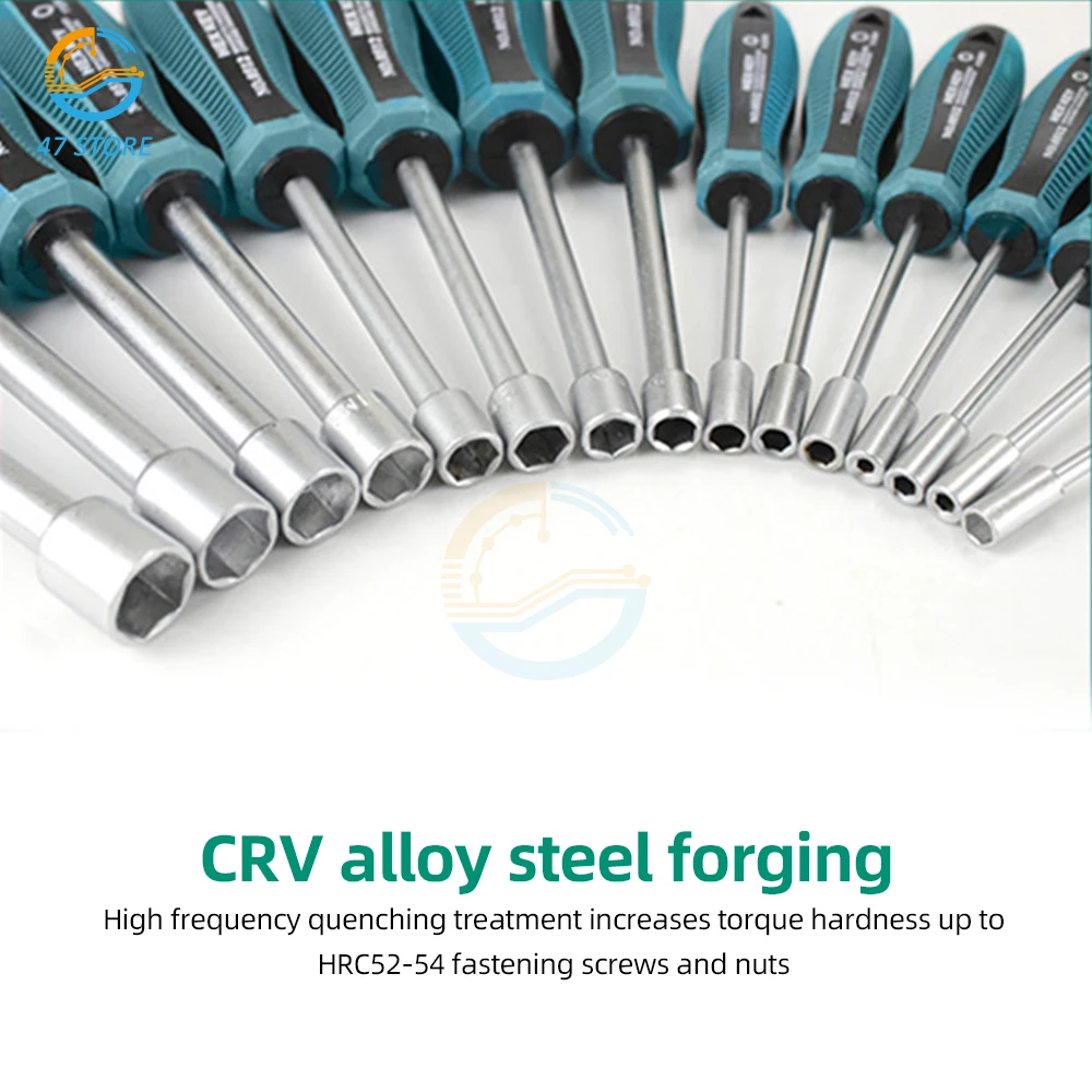 Metal Socket Driver Hex Wrench Screwdriver Hex Nut Key Nutdriver