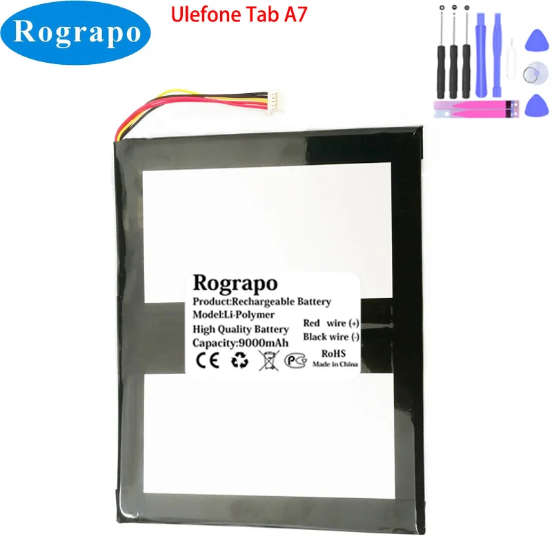 Bateria do Tablet pc Ulefone Tab a7 3.8v 9000mah Novo