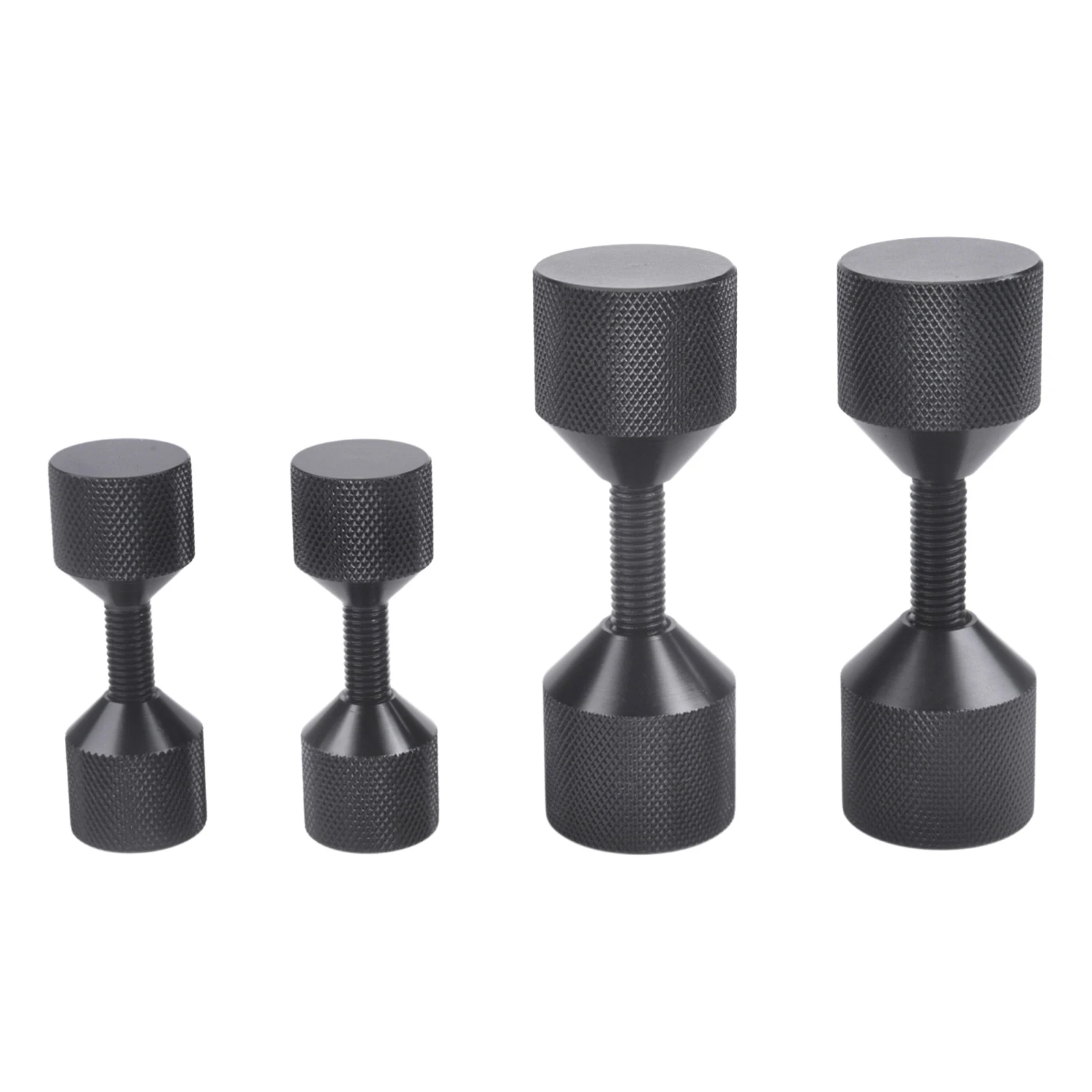 4PCS Aluminum&Stainless Steel 1-1/8 Inch Flange Pins Set (Two Large&Two Small) for Machinery/Pipeline Systems Corrosion Resistant