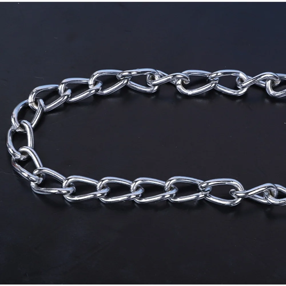 Foam Collar Iron Dog Chain Bite Resistant Anti-wear Pet Dog Leash Adjustable Rust-proof Dog Traction Rope Walking The Dog