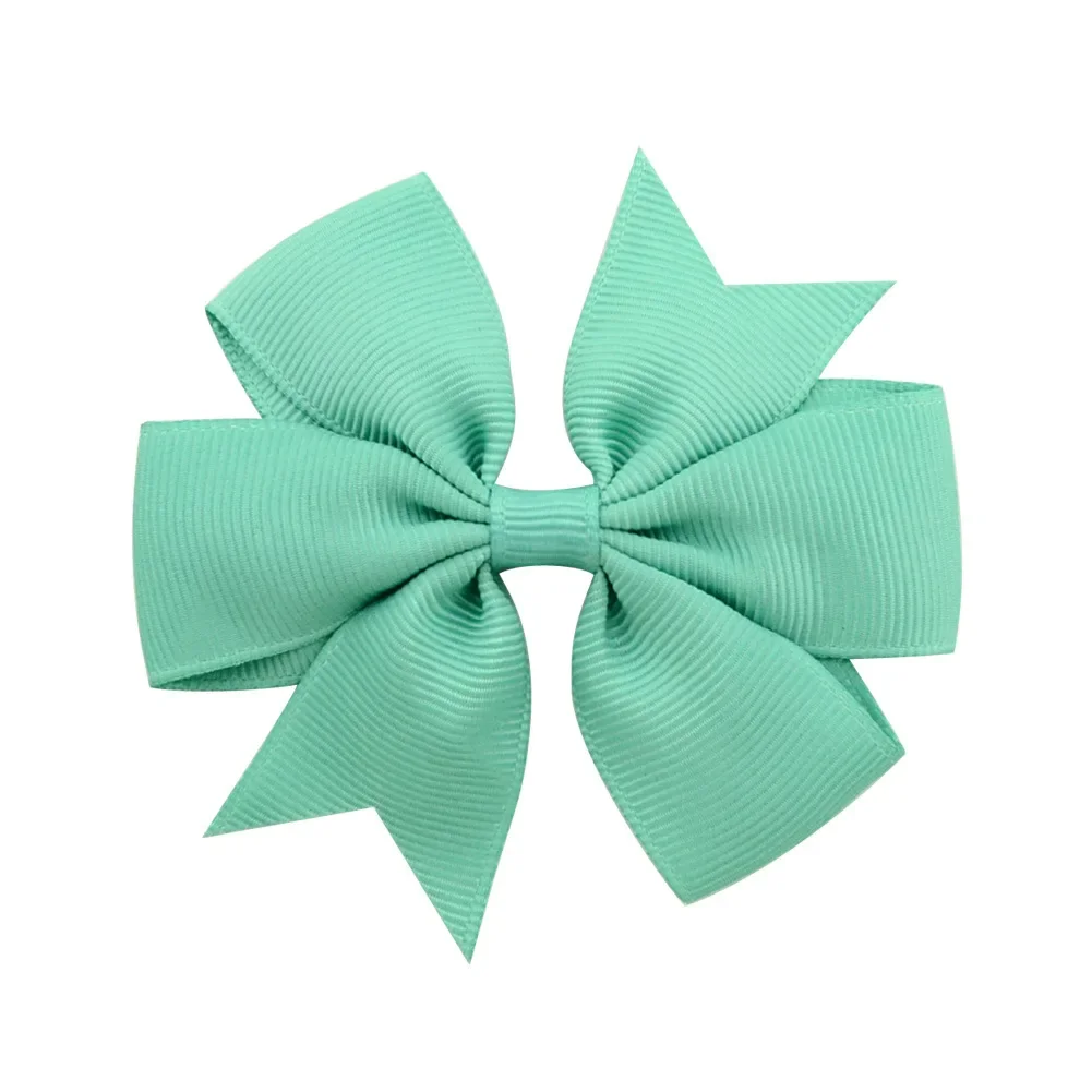 Vibrant Solid Grosgrain Ribbon Hair Bows for Girls - Boutique Hair Clips & Accessories
