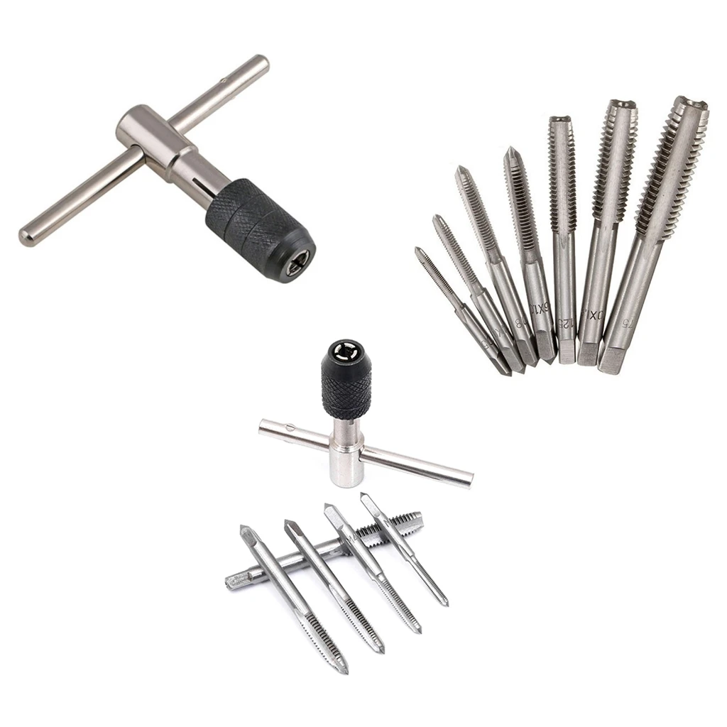 

Adjustable T Type Machine Hand Screw Thread Taps Reamer M3-M12 Tap Screw Hole Drill Bit DIY Tool Replacement Accessorie Dropship