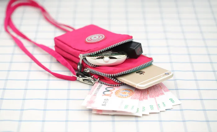 Nylon schoudertas voor telefoon voor dames clutch pouch_voghion.com