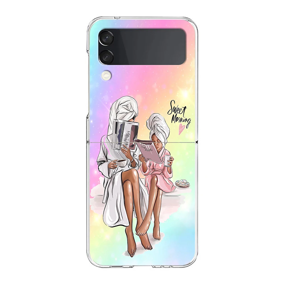 Super Mom Baby Hard Transparent Foldable Shockproof Phone Case