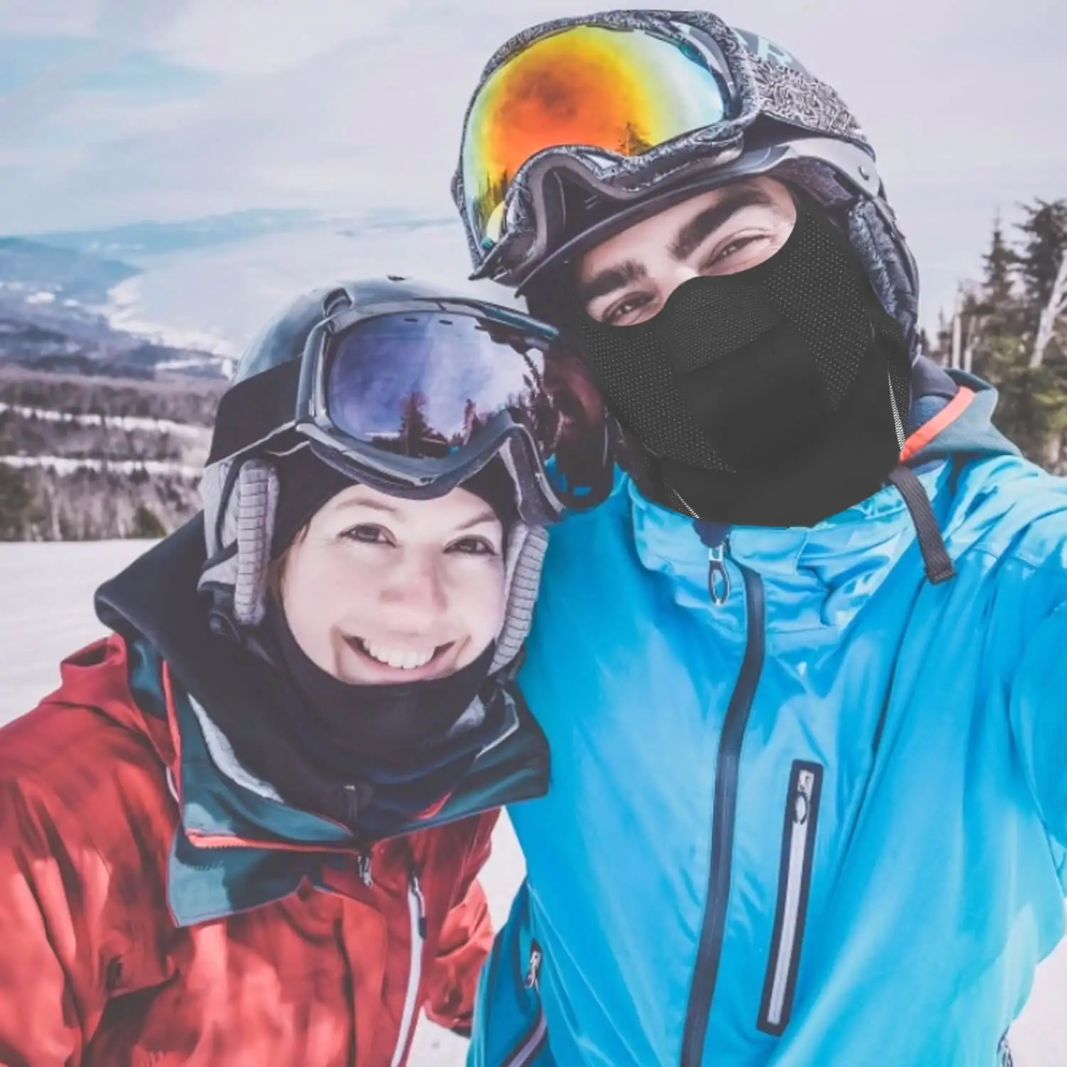 Berretto da ciclismo invernale in pelle di qualità Passamontagna