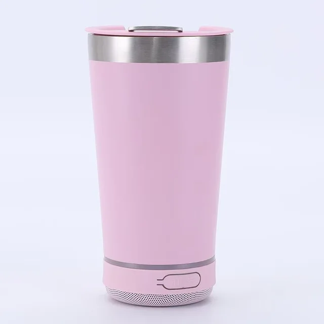 16oz smart bluetooth speaker car portable car cup creative bottle opener stainless steel thermos cup 4