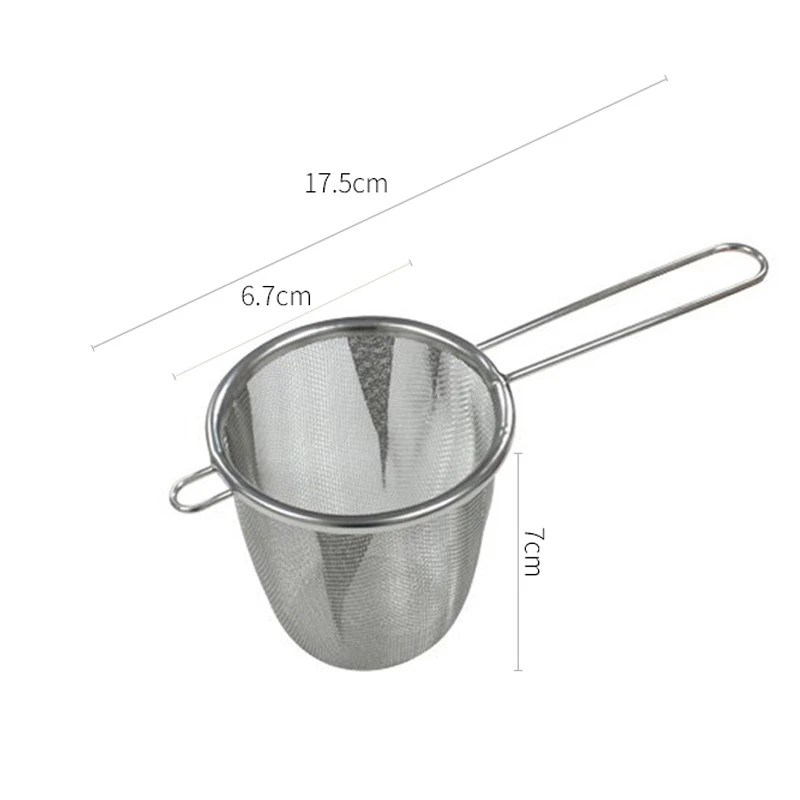 Tea Infuser Handle Fine Mesh Reusable Tea Leaf Strainer Coffee Flour Filter Handheld Sieve Teapot Kitchen Accessories tea infuser tea strainer tea filter