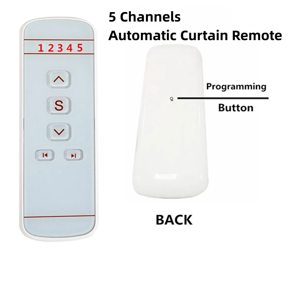 

Telis 4 Pure Remote For Universal Remote Control with 5 Channels With Automated Curtain Wallmounted Remote Control