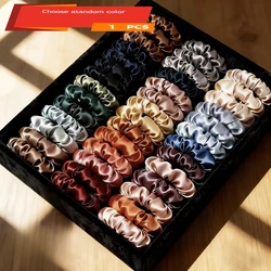 Luxurious Satin Hair Scrunchies Collection - Ultra - Soft and Stylish Accessories (19pcs random color)