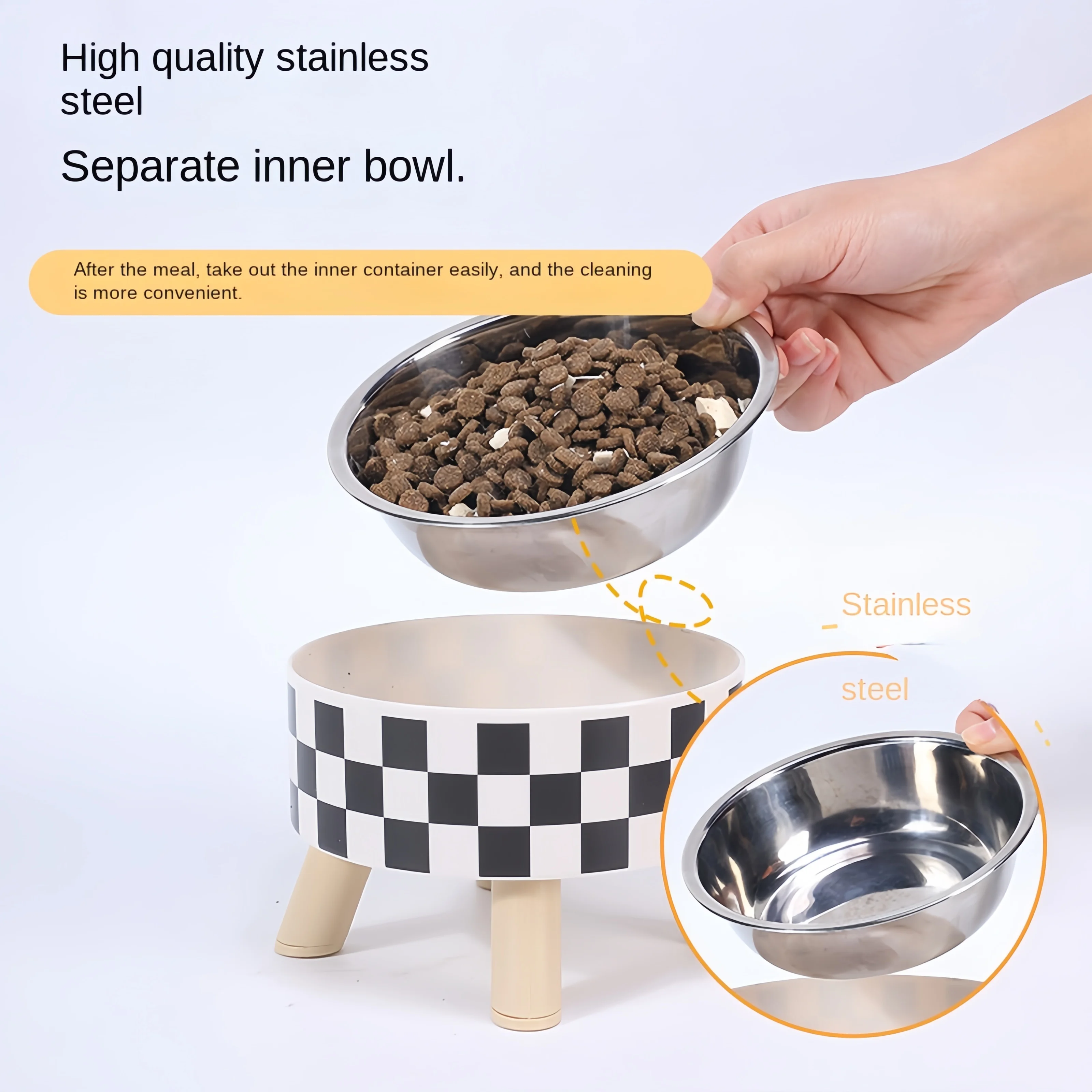 Elevated Anti-Choke Cat Bowl 3