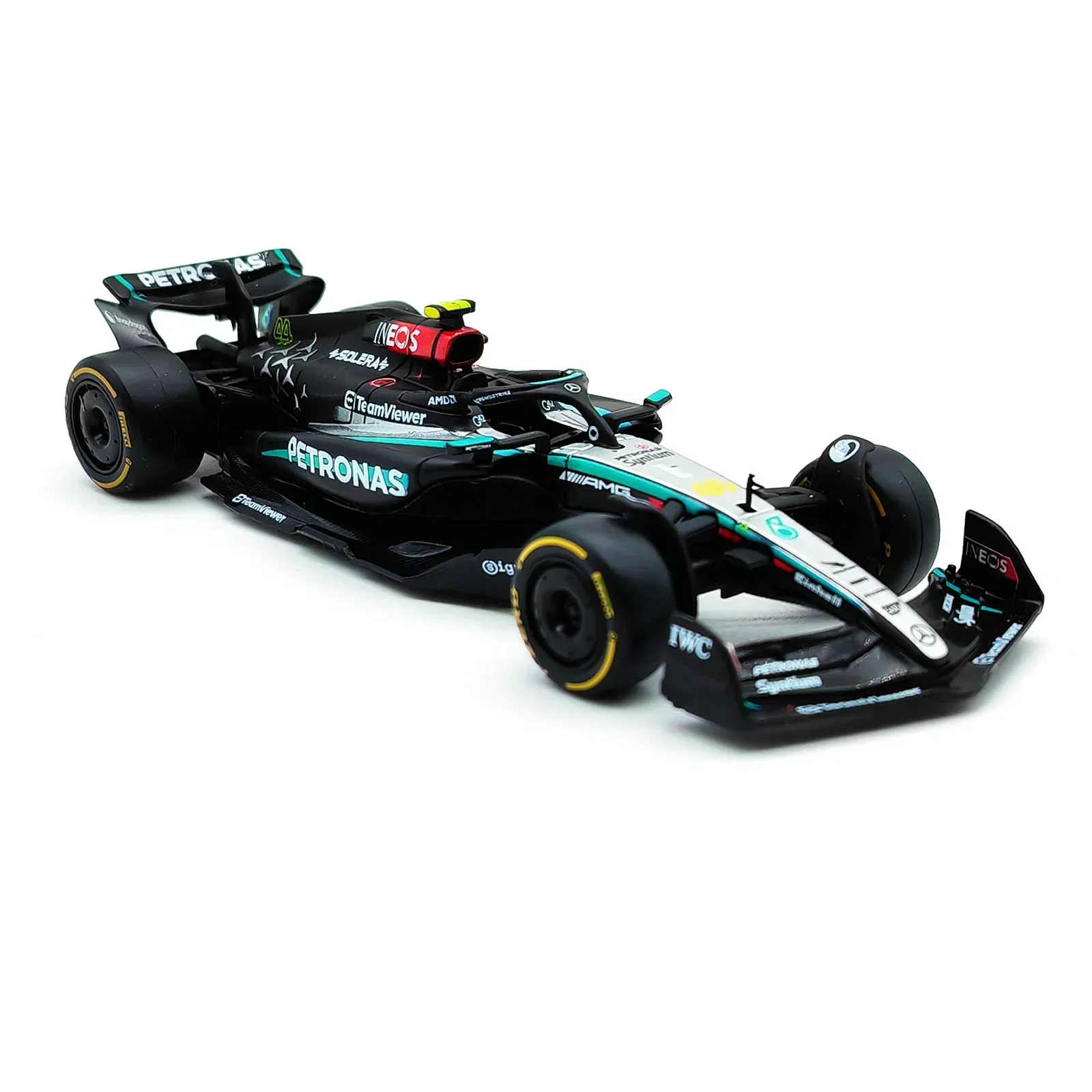 Bburago 1:43 Mercedes-AMG Petronas F1 Team W15 2024 #44 Hamilton #63 George Russell Alloy Car Die Cast Model Toy Collectible 4