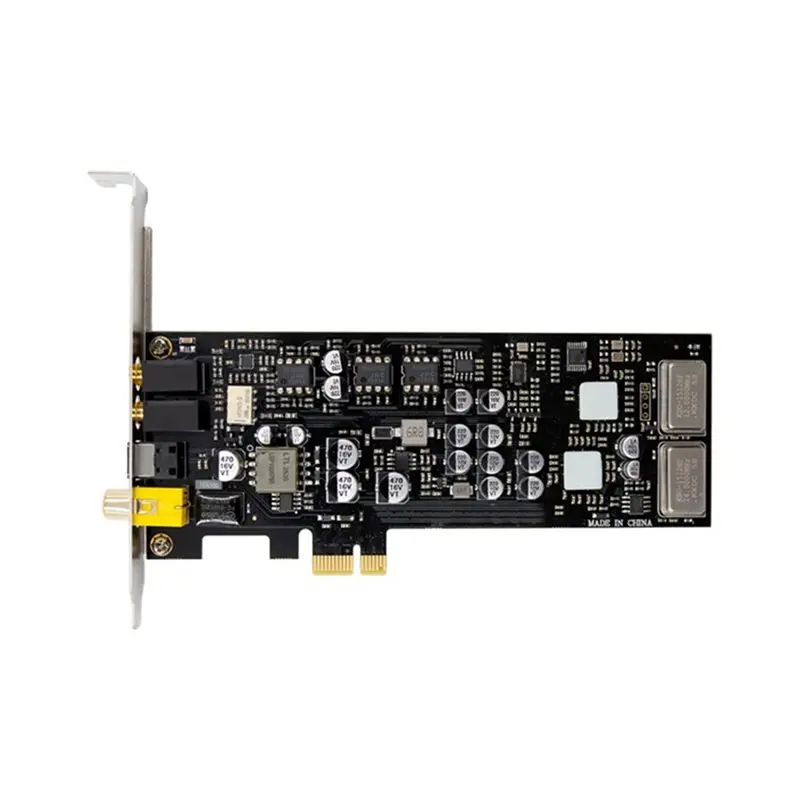 AT82-CM6635 ST115 2.1CH Pcie 사운드 카드 광섬유 동축 디지털 오디오 Hifi 드라이버 프리 사운드 카드