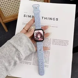 Engraved Rose Silicone Watchband for Women - Elegant Strap Accessory (5)