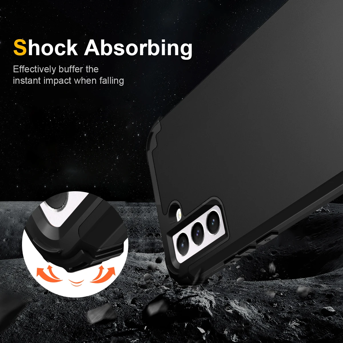 Heavy Duty Armor Rugged Case - Shockproof, Drop-Proof, Scratch-Resistant Tough Cover