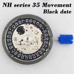 Men's Automatic Watch Kit - Square Dial, Waterproof 316L Stainless Steel Case (NH35 Movement - black)